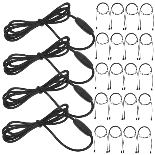 LALAFINA 30 Sets Abnehmbare Halsketten Lanyard Perlenarmband Lanyards Silikonperlen Lanyard Halskette Verlängerungsseil Halskette Für Männer Mini Sicherheitsabreißschnallen Lanyard von LALAFINA