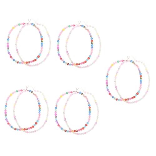 LALAFINA 4 Sätze Glitzerstein Kristallperlen Schmuck Draht Kit Zur Schmuckherstellung Bausatz Beads for Bracelets Glasperlen Schmuckperlen Basteln Sie Lose Perlen Colorful 2 Saiten * 4 von LALAFINA