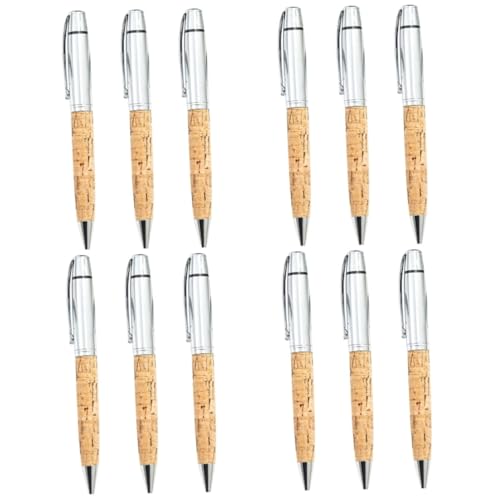 LALAFINA 4 Sätze Kugelschreiber Mit Holzmaserung Ergonomischer Schreibstift Ergonomischer Druckstift Druckkugelschreiber Entzückender Schreibstift Schreibstift Für Den 3 Stück * 4 von LALAFINA