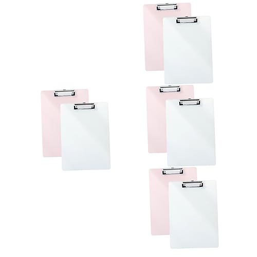 LALAFINA 4 Sätze Schreibblock Klemmbretter Planke Klemmbrett Mit Speicher Mini-zwischenablage Clipboard-clips Zwischenablageordner Büroklammern Dokumentenhalter Pp 2 Stück * 4 von LALAFINA