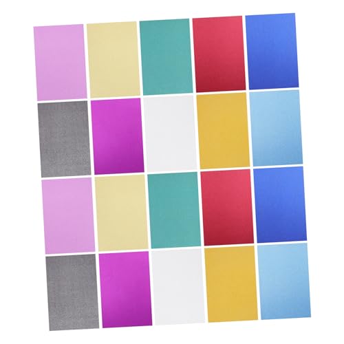 LALAFINA 40 Blätter geprägtes Papier Pastellpapier glitzerndes A4-Papier Kartonpapier, farbiges Papier A4-Karton kreativpapier papierschere Glitzerpapier für Glitzerkarton Papierstau von LALAFINA