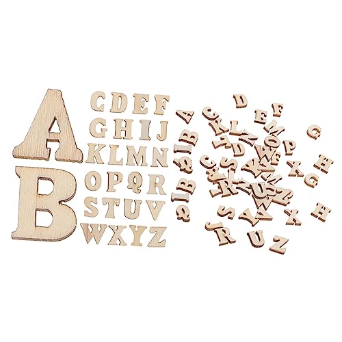 LALAFINA 400 Stück Diy Handgemachte Buchstaben Bastelbrief Buchstaben Für Die Wand Holziges Spielzeug Buchstaben Des Wandalphabets Buchstabendekor Buchstabe Zeichen Wand-alphabet Hölzern von LALAFINA