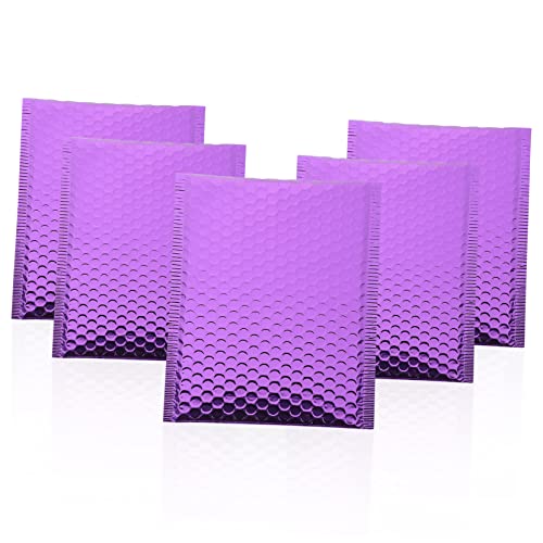 LALAFINA 4sets Luftblasenbeutel Gepolsterter Umschlag Gepolsterte Umschläge Lösung Cellophan Paketbeutel Verdicken Versandtaschen Mit Luftpolsterfolie Aluminisierte Folie Violett 10pcs*4 von LALAFINA