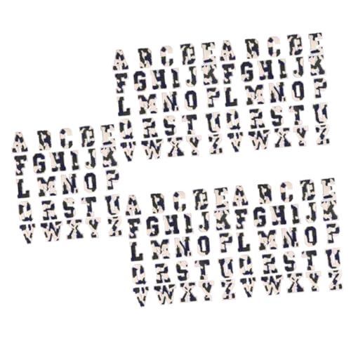 LALAFINA 5 Sätze Diy Flickentuch Brief Gestickte Aufnäher Gestickte Aufkleber An Paillette Repair Kit Buchstaben Aufnäher Buchstaben-diy-patches Buchstaben Aufbügeln Polyester 26 Stück * 5 von LALAFINA