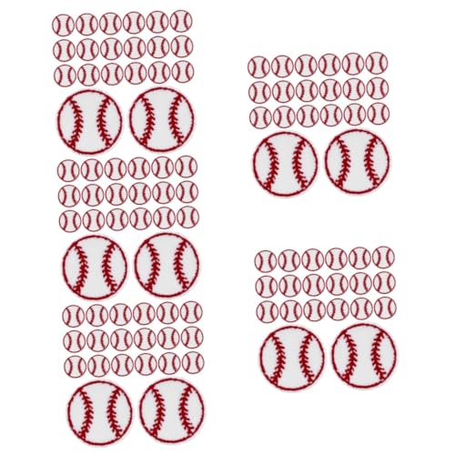 LALAFINA 5 Sätze Handbuchzubehör Kleidung Liefert Dekorative Baseball-patches Kompakte Kleiderflicken Kompakte Hutaufnäher Zarte Hutflecken Mantelflicken Handtuchstickerei 20 Stück * 5 von LALAFINA