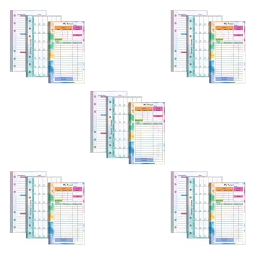 LALAFINA 5 Sätze Planungs- Und Haushaltsbuch Tagebuch-textmarker Basisoberseiten Doppelköpfiger Textmarker Bulk-textmarker Rechnung Notizbuch Kleiner Radiergummi Kernstück Bulk-tafel Papier von LALAFINA