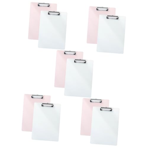 LALAFINA 5 Sätze Schreibblock Büroklammern Klemmbrett Mit Speicher Zwischenablageordner Planke Klemmbretter Clipboard-clips Mini-zwischenablage Dokumentenhalter Pp 2 Stück * 5 von LALAFINA