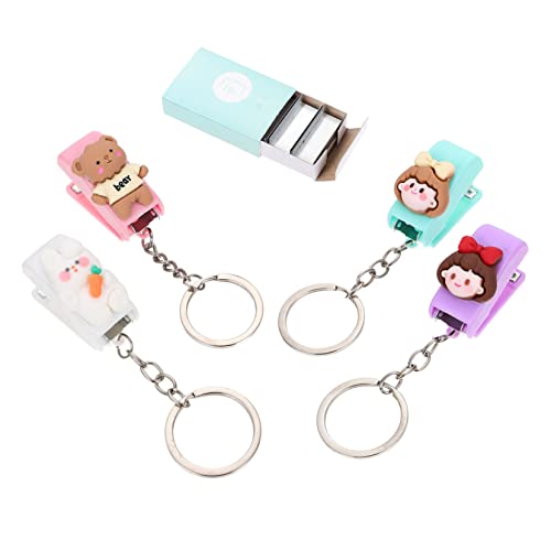 LALAFINA 5 Sets Hefter Tasche Multitool Mini Schlüsselanhänger Mini Werkzeuge Miniatur Werkzeuge Der Büro Schlüsselanhänger Multi Tool Taschenwerkzeug Hängender Mini Büro von LALAFINA