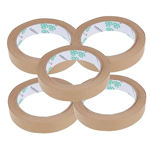 LALAFINA 5 Stk Klebeband aus Kraftpapier wetterfestes Klebeband geschriebenes Band Klebeband für Kartons Kraftdichtband Kraftband packing tape paketband Kraftbänder Verpackung Transportband von LALAFINA