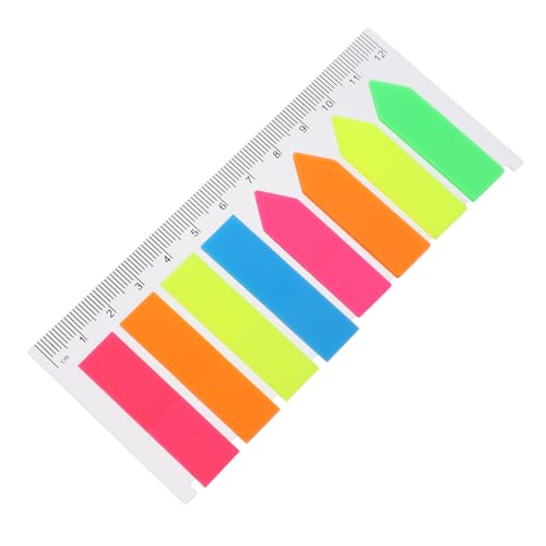 LALAFINA 5Sätze Fluoreszierende Haftnotizen Bunte Index Sticker Haftnotizen Für Notizen Und Markierungen Für Büro Und Schule Praktische Und Auffällige von LALAFINA