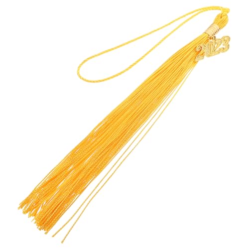 LALAFINA 5St Abschluss Quaste Abschlusskleid blaue Abschlusskappe Hut-Anhänger abschlussfeier graduation cap Quasten für akademische Abschlusskappen Abschlusshüte Quaste Polyester Golden von LALAFINA