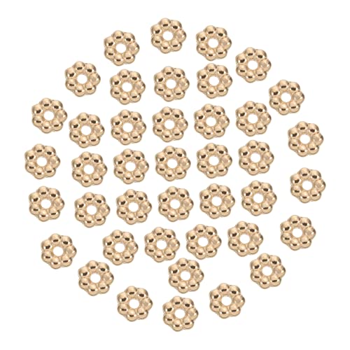 LALAFINA 6000 Stück Kunststoff Blumenperlen Dekorative Perlen Blumenform Septumperlen DIY Zubehör Schmuckzubehör Armbandperlen Kunststoffperlen Blütenförmige Perlen Exquisite von LALAFINA