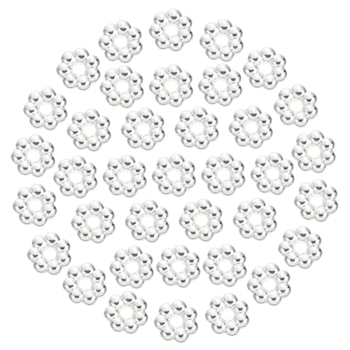 LALAFINA 6000 Stück Kunststoff Blumenperlen Zarte Perlen Blütenförmige Perlen Kunststoffperlen Exquisite Perlen Hübsche Perlen DIY Zubehör Perlen Für DIY Armband Perlen von LALAFINA