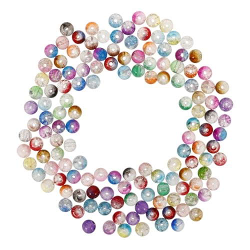 LALAFINA 80Pcs Glas Pop Perlen Schmuckzubehör Crimpcimps Verschlüsse Buchstaben Perlen Runde Perlen Für Armbänder Macrame Perlen Armband Perlen Perlen Spinner Gold Perlen Armbänder Ketten von LALAFINA