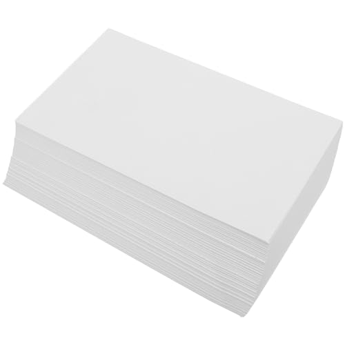 LALAFINA Blanko-Druckerpapier 500 Blatt Diy-Weißes Kopierpapier Dickes Weißes Papier Zum Malen Basteln Multifunktions-Kartonpapier Konstruktionspapier von LALAFINA