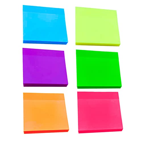 LALAFINA Durchsichtige Selbstklebende Haftnotizen Bunt Multifunktionale Memo Pads Für Schule Büro Und Zuhause Farbige Notizzettel Und von LALAFINA