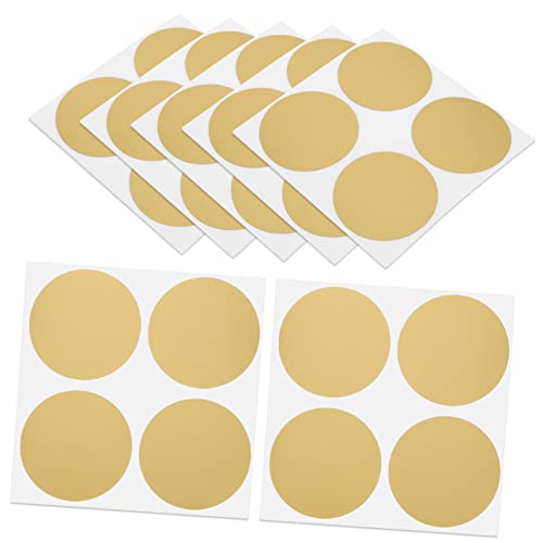 LALAFINA Goldene Rubbelaufkleber Runde Scratch Off Sticker Für DIY Etiketten Perfekt Für Geburtstagskarten Hochzeiten Und Kreative Durchmesser von LALAFINA