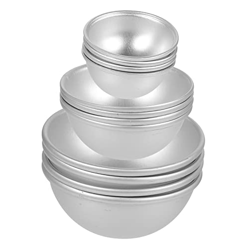 LALAFINA Halbkugel Badekugel Formen Aluminium Kuchenform Set Für DIY Badesalz Und Badebomben Kreative Bastelartikel Für Und Entspannung von LALAFINA