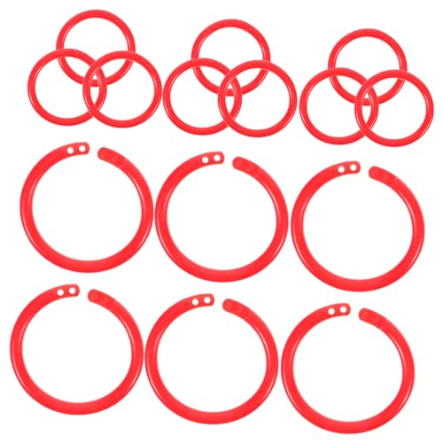 LALAFINA Karteikarten Ring Buchringe Flexible Loseblatt Ringe Für Diy 32mm Innendurchmesser Bunte Binder Ringe Für Scrapbooking Handwerk Notizen Und Karten Buchbinderinge von LALAFINA