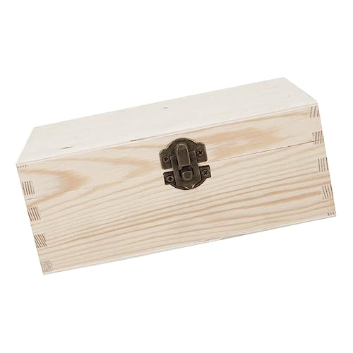 LALAFINA Kasten aus Holz storage boxes aufbwahrungs-box verpackungen für Schmuck-Schatz-Organizer Geschenkboxen für Hochzeiten Holzkisten zum Basteln hölzern von LALAFINA