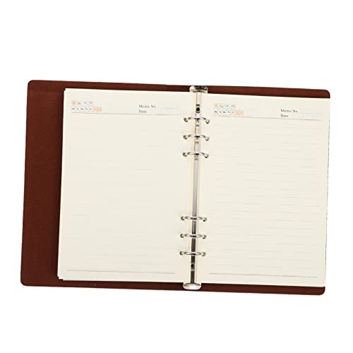 LALAFINA Notizbuch multi Stand Leistung Journaling elektronisch fünf meeting notebook write board Reisetagebuch ideen für auflan Konferenzheft Büro-Notizblock Zeitplaner Pu Brown von LALAFINA