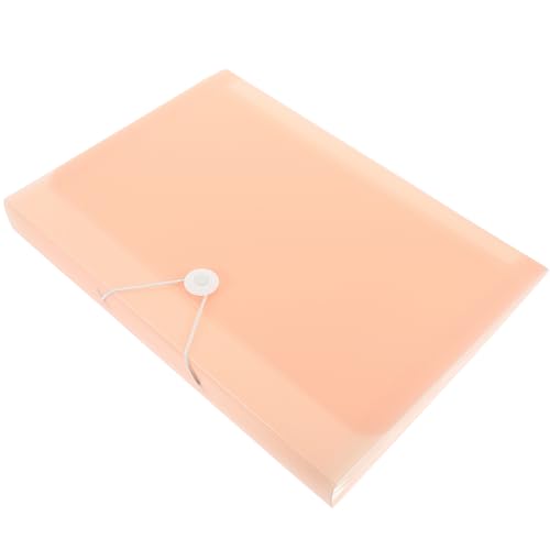 LALAFINA Ordner Organtasche aufbewahrungssack aktentaschen gestängetasche aktenmappe organizer pouch Mehrfachtaschenordner Revision Akkordeon-Dateiordner Aktentasche sortieren Plastik Rosa von LALAFINA