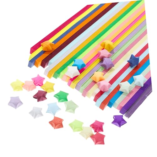 LALAFINA Origami Sternen Faltpapier 27 Farben Buntes DIY Bastelpapier Für Kreative Sternenprojekte Und Handarbeiten Perfekt Für Und Bastelunterricht von LALAFINA