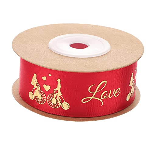 LALAFINA Schleife ribbon ripsband bonbondose valentines day blumenschmuck bündeln Weihnachtssamtband weißes Band grünes Band Geschenkband zum Valentinstag Band für Valentinstag Polyester von LALAFINA