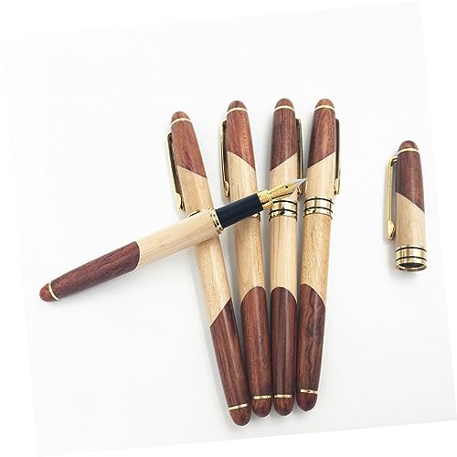 LALAFINA Signierstift Set Mit Radierbarem Kugelschreiber Und Hochwertiger Rosewood Oberfläche Inklusive Eleganter Schwarzer Box Ideal Für Büro Und Schule Kreative Notizen Und von LALAFINA