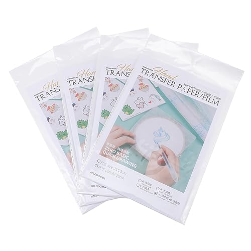 LALAFINA Wasserlösliches Transferpapier Für DIY Stickerei Transparentes Stickvlies Ideal Für T Shirts Und Stoffe Selbstklebendes Stabilisator Film Für Handarbeiten von LALAFINA