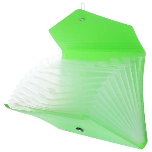 LALAFINA über dem Türorganizer Veranstalter Deckel gießen Ordnertrenner Abs storage boxes aufbwahrungs-box büroartikel playmakers Akkordeon-Ordner klein Quittungsorganisator pp Light Green von LALAFINA