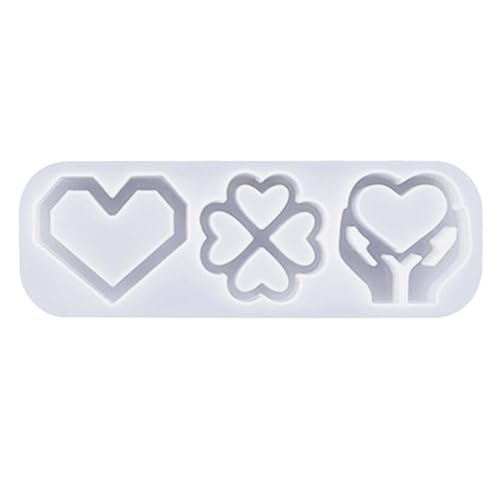 LAMDNL - Silikon-Epoxidharz-Schlüsselanhänger in Herzform in Herzform, flexible Form für Bastelarbeiten, handgefertigte Ornamente von LAMDNL
