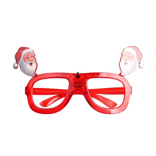 Weihnachtsaugenbrille Zubehör LED Partybrille Perfekt Karneval Party Sonnenbrille Fotostudio Dekoration LED von LAMDNL