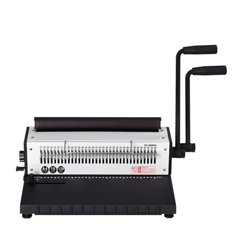 Drahtbindemaschine 34 löcher Doppel Wire-O Stanz Bindemaschine A3A4 for Bücher Puncher Binder, for Büro, Schule, Business Präzise Papierausrichtung von LANGNISHI