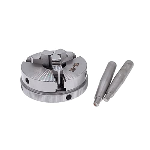 Ersatzteile für Drehmaschinen 3 Backen Manuelles Drehfutter 65 mm Hochpräzises CNC-Holzdrehfutter M14 Metallbearbeitungsmaschinenzubehör Werkzeuge für Mini-Drehmaschine von LANGNISHI