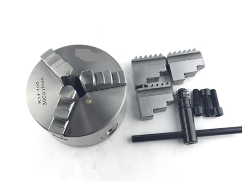 Ersatzteile für Drehmaschinen 4'' Drehfutter 100 mm K11-100 selbstzentrierendes Dreibackenfutter Scrollfutter Mini Torno für Mini-Drehmaschine von LANGNISHI