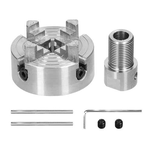 Ersatzteile für Drehmaschinen Drehfutter 3 Backen/4 Backen Manuelle selbstzentrierende Befestigungsschraube for Schleifen, Fräsen, Drehen von Werkzeugmaschinen für Mini-Drehmaschine(4 jaws-8mm) von LANGNISHI