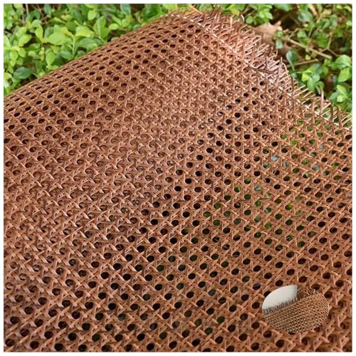 LANGSTON Rattan-Geflechtrolle,Natürliche Rattanrolle Geflechtprojekte Rattan-Geflechtnetzrolle flechten, DIY-Möbelreparatur Rattanmaterial: Stuhl, Schrank, Decke und Tür,Reddish Brown,16"x39" von LANGSTON