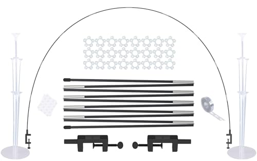 LANGXUN Tabelle Ballonbogen Kit, wiederverwendbare Tabelle Ballon Stand mit verstellbaren Ballonbogen Rahmen für Geburtstag Hochzeiten und Graduierung Parteien von LANGXUN