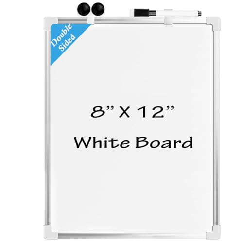 Magnetisches Whiteboard, Doppelseitige White Board Magnetische Desktop Schreibtafel Kinder Memoboard mit Stiften,Tragbare Staffelei Whiteboard für Kinder,Studenten, Schulbedarf, Büro (20 * 30cm) von LANYOTA