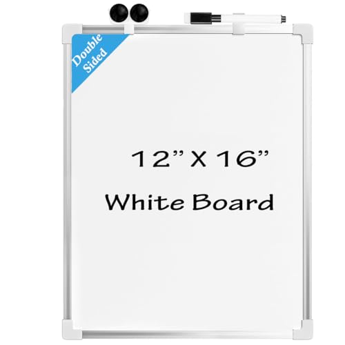 Magnetisches Whiteboard, Doppelseitige White Board Magnetische Desktop Schreibtafel Kinder Memoboard mit Stiften,Tragbare Staffelei Whiteboard für Kinder,Studenten, Schulbedarf, Büro (30 * 40cm) von LANYOTA