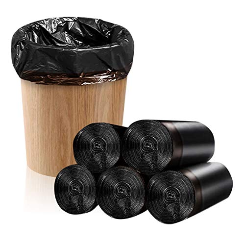 LAPONO Eco Bin Bags with Drawstring - 20 Litres - Pack of 5 (5 x 15 Items) - HDPE 45 cm x 50 cm - Extremely Tear-Resistant and Liquid-Proof - Home Garden Office Industry Construction Site Recyclable von LAPONO