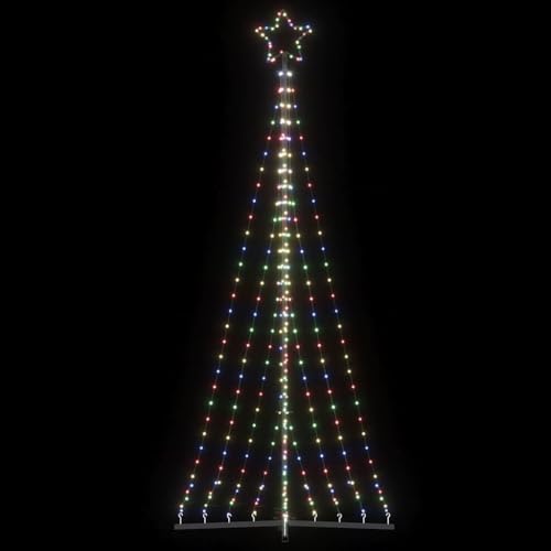 LAPOOH Weihnachtsbaum-Beleuchtung 447 LEDs Mehrfarbig 249 cm, Weihnachtsbaum, Baum Außen, Christbaumlichterketten, Christbaum Außen - 4016435 von LAPOOH