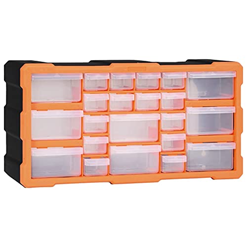 Multi-Schubladen-Organizer mit 22 Schubladen, LAPOOH Sortimentskasten Schubladen, Aufbewahrung In Einer Werkzeug Schublade, Kleinteile Schrank, Organizer Kleiderschrank, 49x16x25,5 cm von LAPOOH