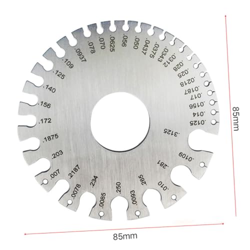 LAPYAPPE 1 Stück Schweißlehre Metalldickenmessgerät Schweißnahtinspektionslehre Silber von LAPYAPPE