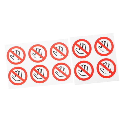 LAPYAPPE 10 Stück „no Touching Signs“-warnschild „not Touch“-warnschild-aufkleber, Artikel-sicherheitsschild von LAPYAPPE