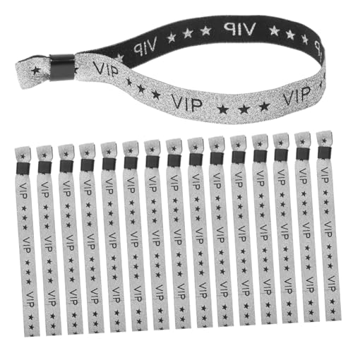 LAPYAPPE 100 Stück Vip-event-armband, Vip-armbänder, Club-eingangs-armband, Party-armband Für Vergnügungsparks, Veranstaltungen, Club-party, Silber von LAPYAPPE