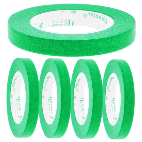 LAPYAPPE 5 Stück Abdeckband auto klebeband Spender Kesselband schützend Beschriftung Trimmband wiederverwendbares klebeband auto sprühband Malerband breites Klebeband Kunstband Papier Green von LAPYAPPE