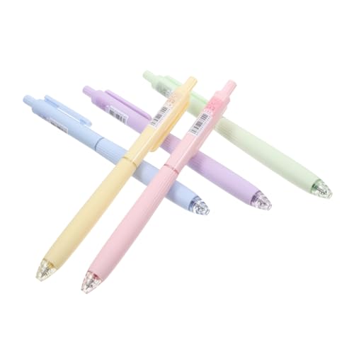 LAPYAPPE 5Er Set Gel Stift gelstifte kugelschreiber notizbuch markierstifte schreibutensilien Stifte für die Schule Lustige Stifte für Mädchen Schulstifte Japanische Briefpapier Plastik von LAPYAPPE