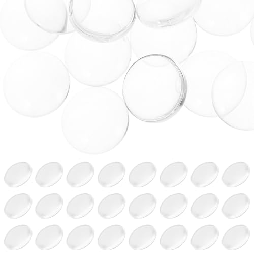 LAPYAPPE Glasfleck Saughaken klare Kuppel kühlschrankaufkleber schmuckherstellung glasperlen Dekorationszubehör Brillenglas-Cabochons Cabochons mit flachem Rücken Plastik Transparent von LAPYAPPE